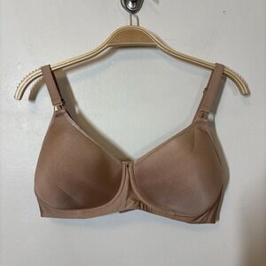 Wacoal Simply Done Wire Free T Shirt Bra 38C‎ Tan Wireless
